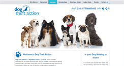 Desktop Screenshot of dogtheftaction.com