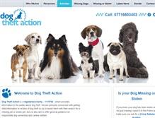 Tablet Screenshot of dogtheftaction.com